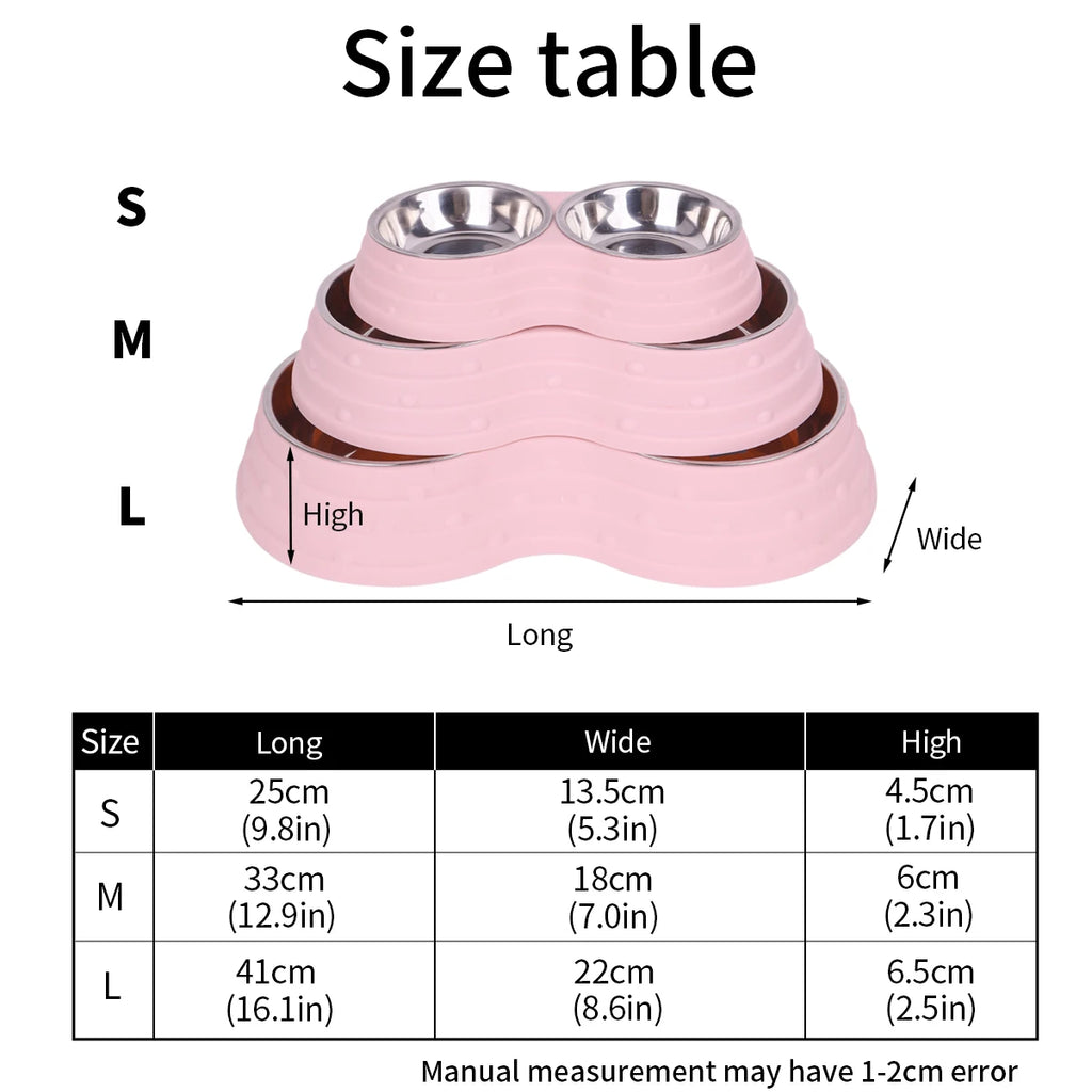 Premium Quality Double Stainless Steel Pet Bowls