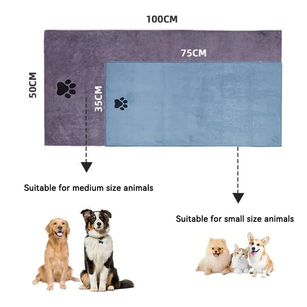 Quick-drying Soft Thickened Premium Quality Pet Towel