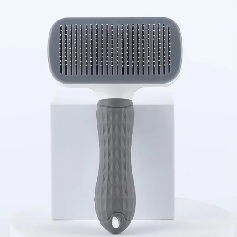 Self Cleaning Pet Grooming Massage Brush for Hair Removal