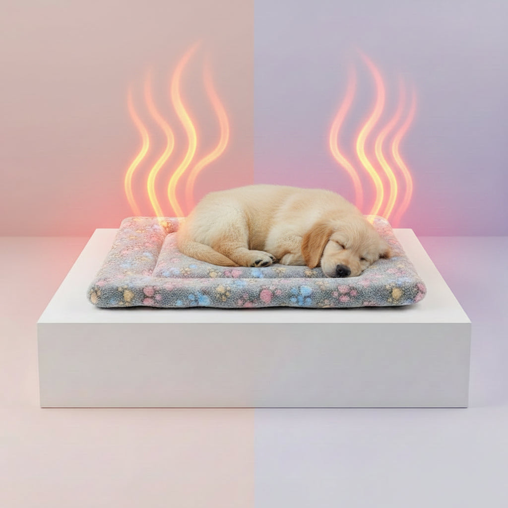 Flannel Thickened Pet Bed with Body Heat Warmth Insulation