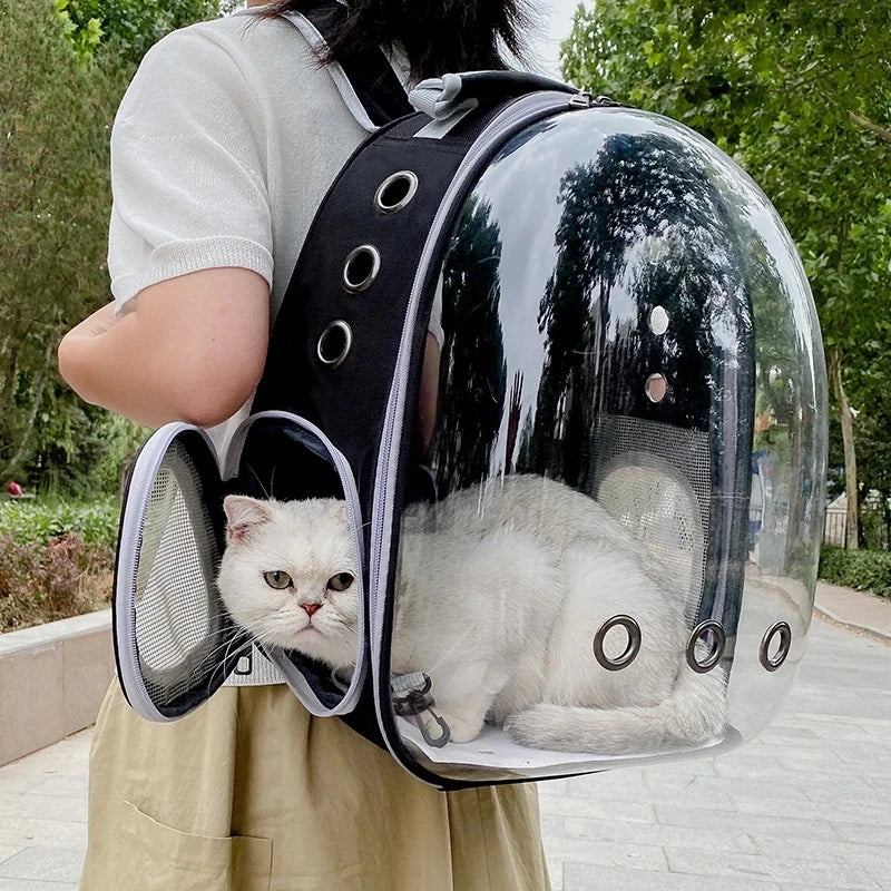Cat Carrying Bag Breathable and Portable Clear Backpack