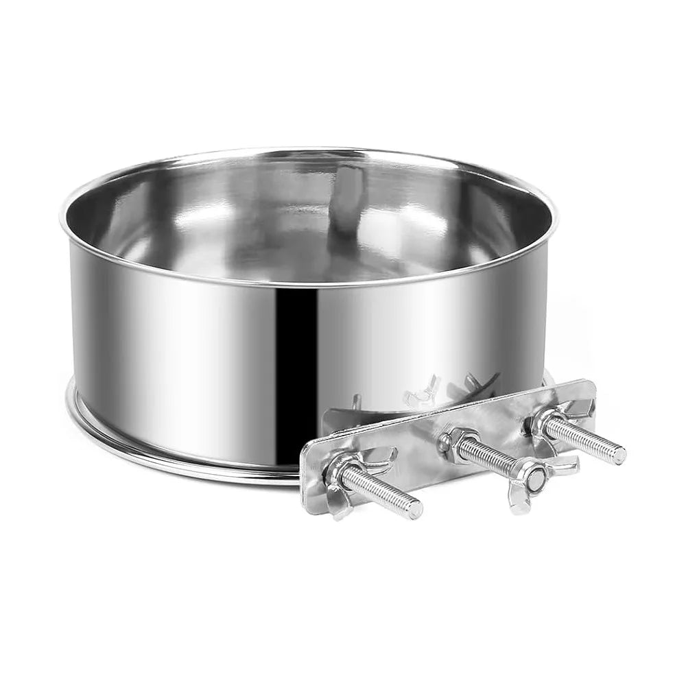 Wall Screw Stainless Steel Pet Bowl Hanging