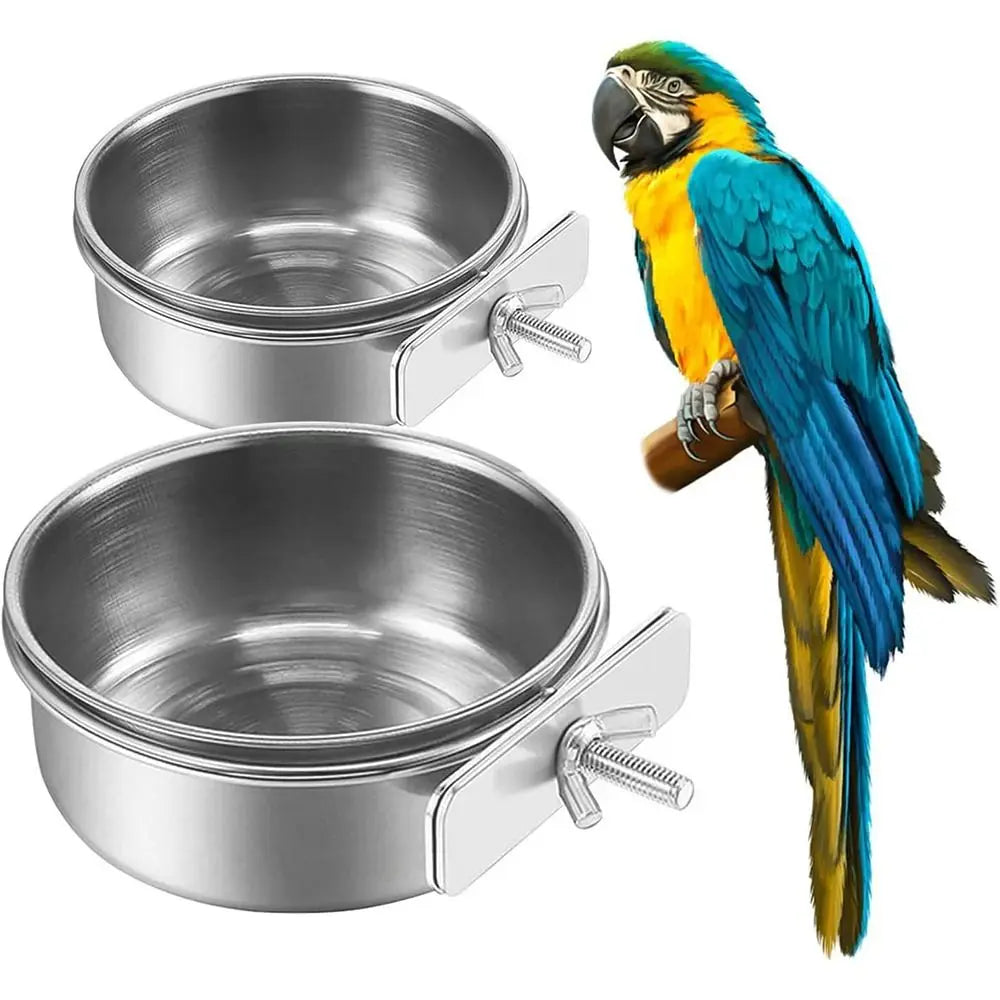 Wall Screw Stainless Steel Pet Bowl Hanging