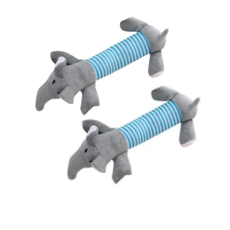 Durable Plush Chew Dog Squeak Toy for Teeth Heath