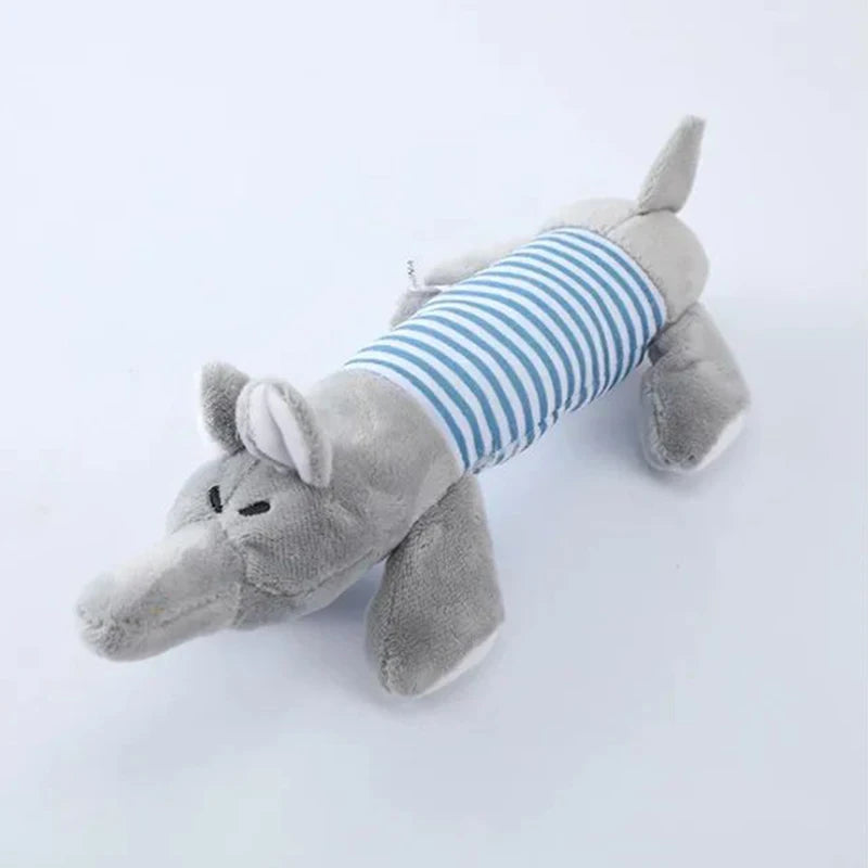 Durable Plush Chew Dog Squeak Toy for Teeth Heath