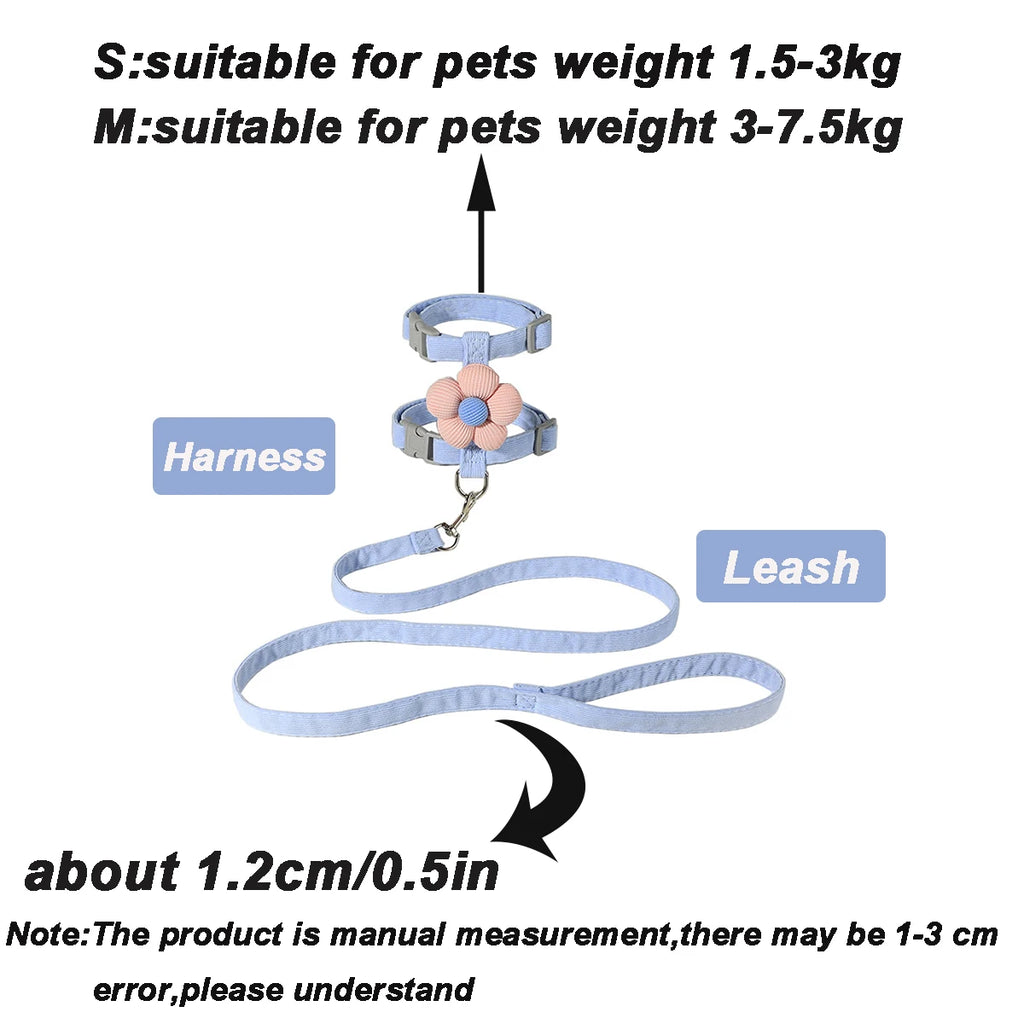 Cat Harness and Leash Sets Adjustable