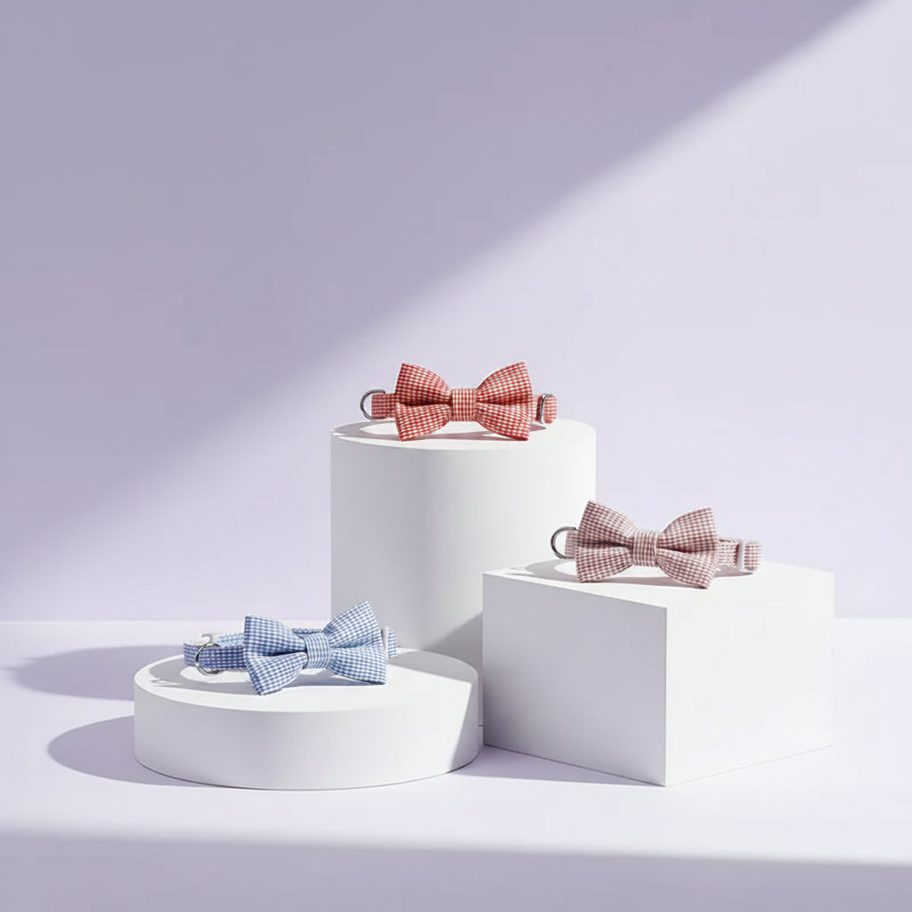 Adjustable Cat Collar with Bow Tie