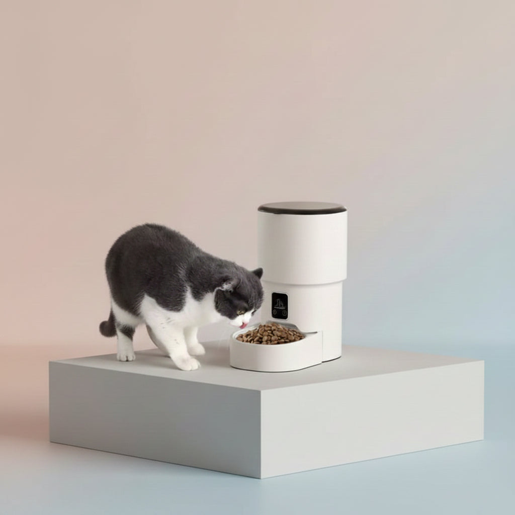 4L Automatic Pet Feeder WiFi or Button Enabled Cat And Dog Food Smart Dispenser