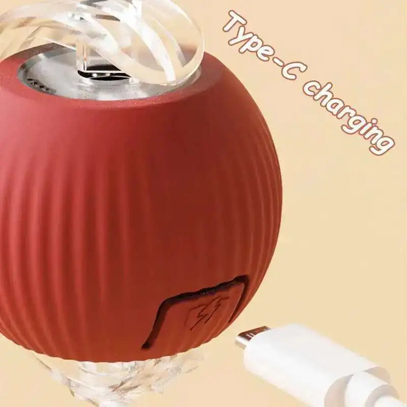 Smart Dog Interactive Ball Automatic Rolling Ball Toy Rechargeable with Durable Rope