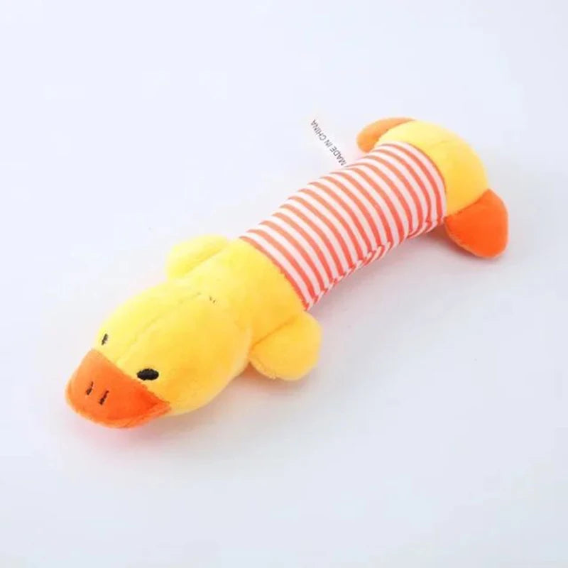 Durable Plush Chew Dog Squeak Toy for Teeth Heath