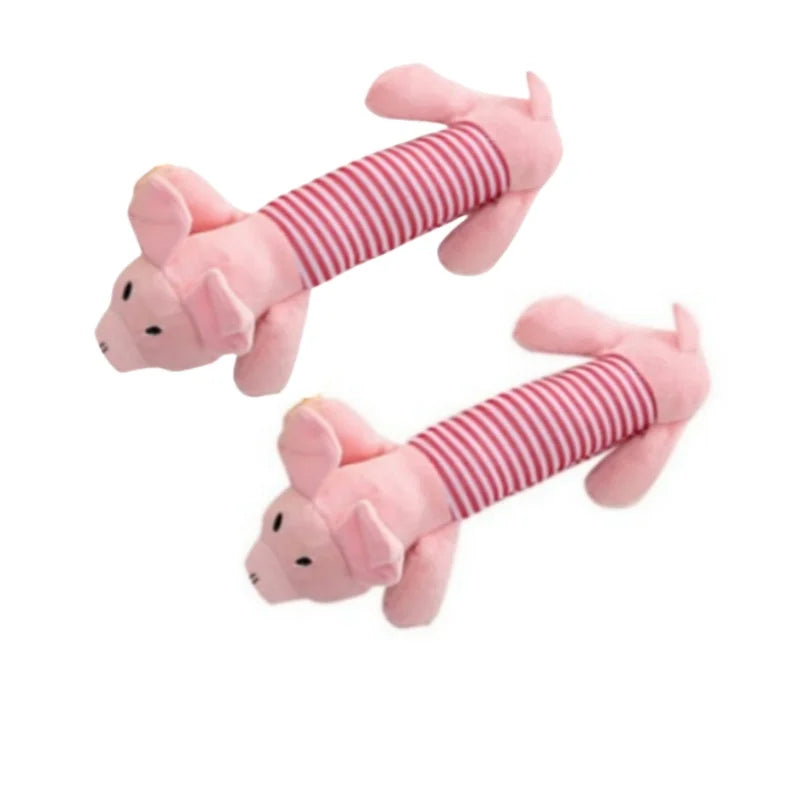 Durable Plush Chew Dog Squeak Toy for Teeth Heath
