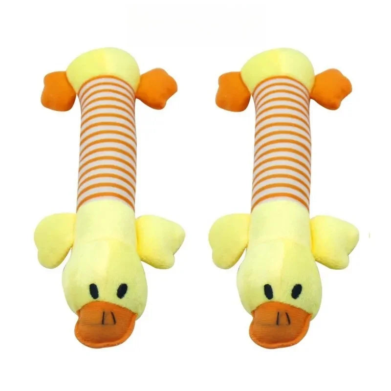 Durable Plush Chew Dog Squeak Toy for Teeth Heath