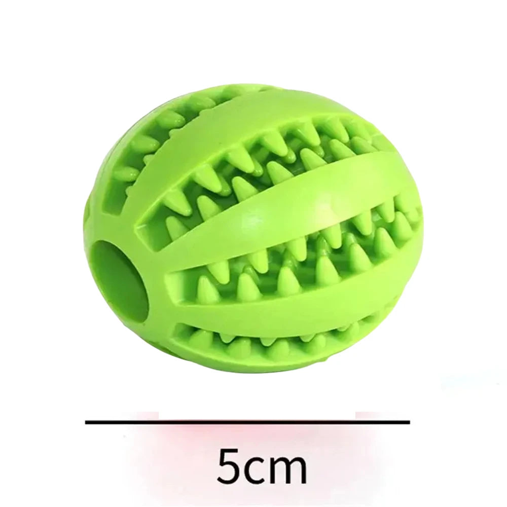 Interactive Dry Food Rubber Ball Toy for Dogs and Cats