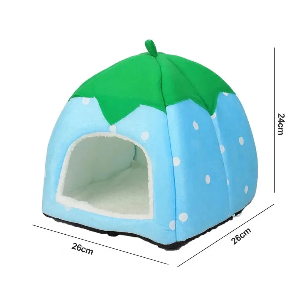 Berry House Cat Bed Warm Insulation and Cushion