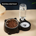 Cat Shaped Pet Bowl and Water Dispenser Set