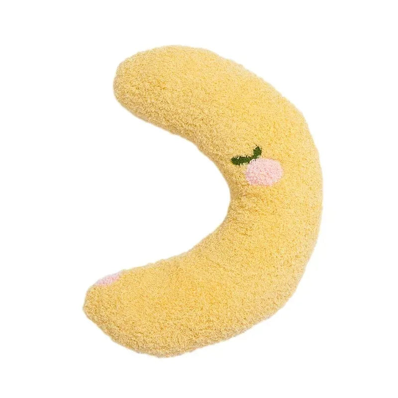 U-Shaped Cat Pillow Soft Plush Neck Support with Embroidery