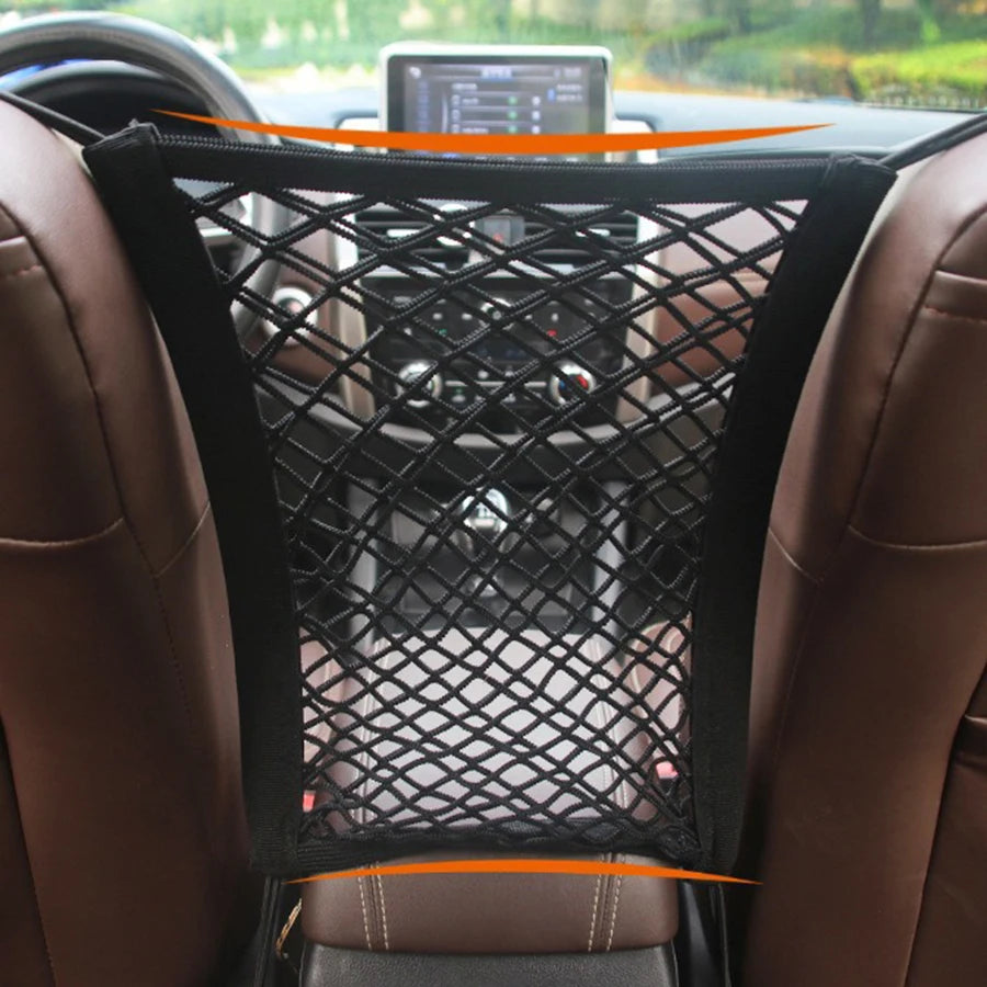 Pet Car Barrier Safety Mesh with Storage Bag