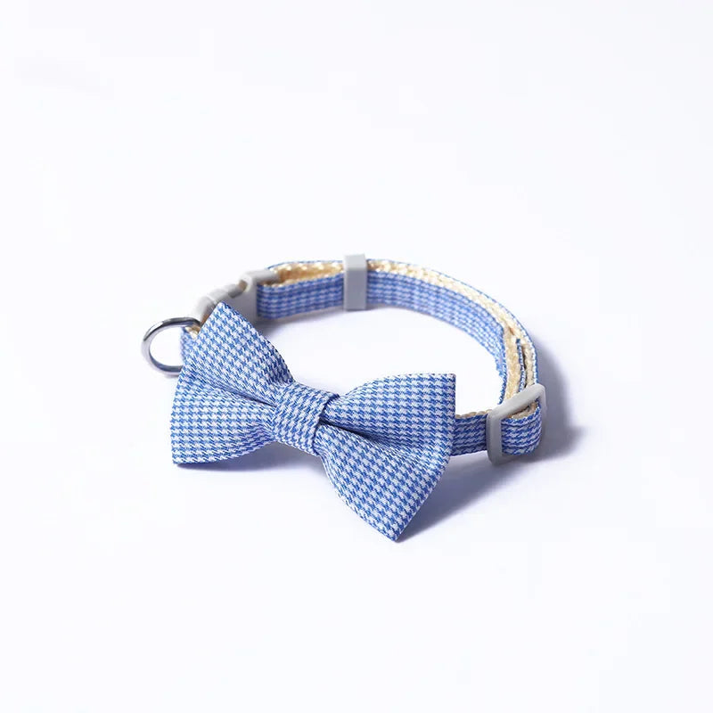 Adjustable Cat Collar with Bow Tie