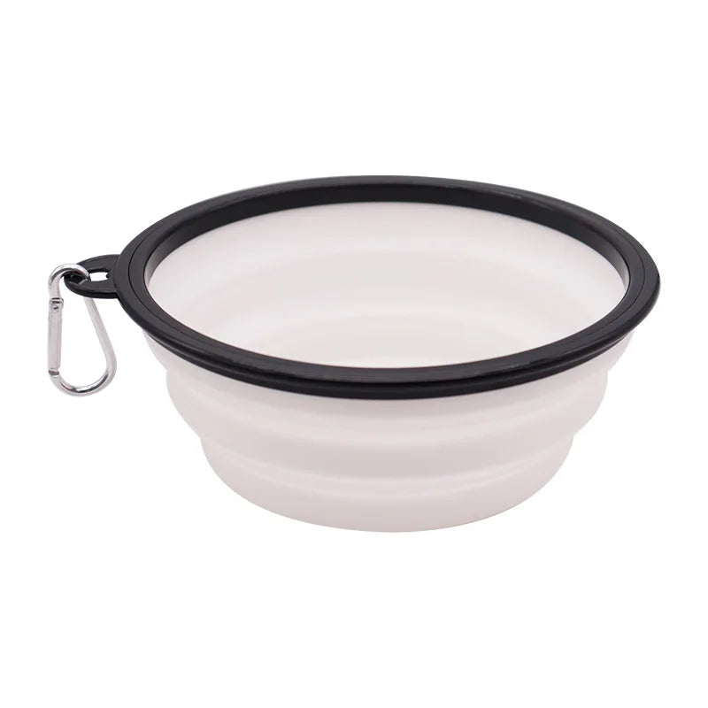 Portable Dog Travel Bowl with Folding Design