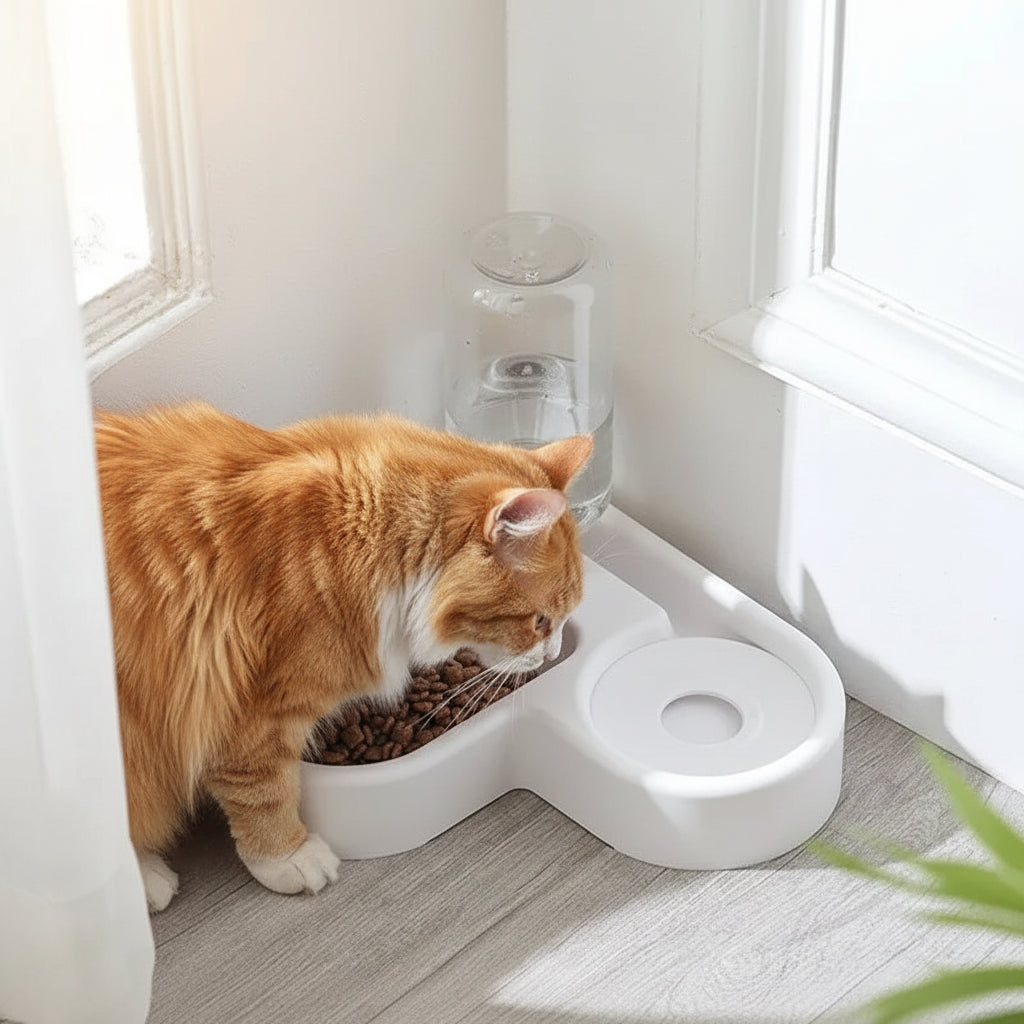 Automatic Water Pet Bowl Dual-use Drinking And Feeding