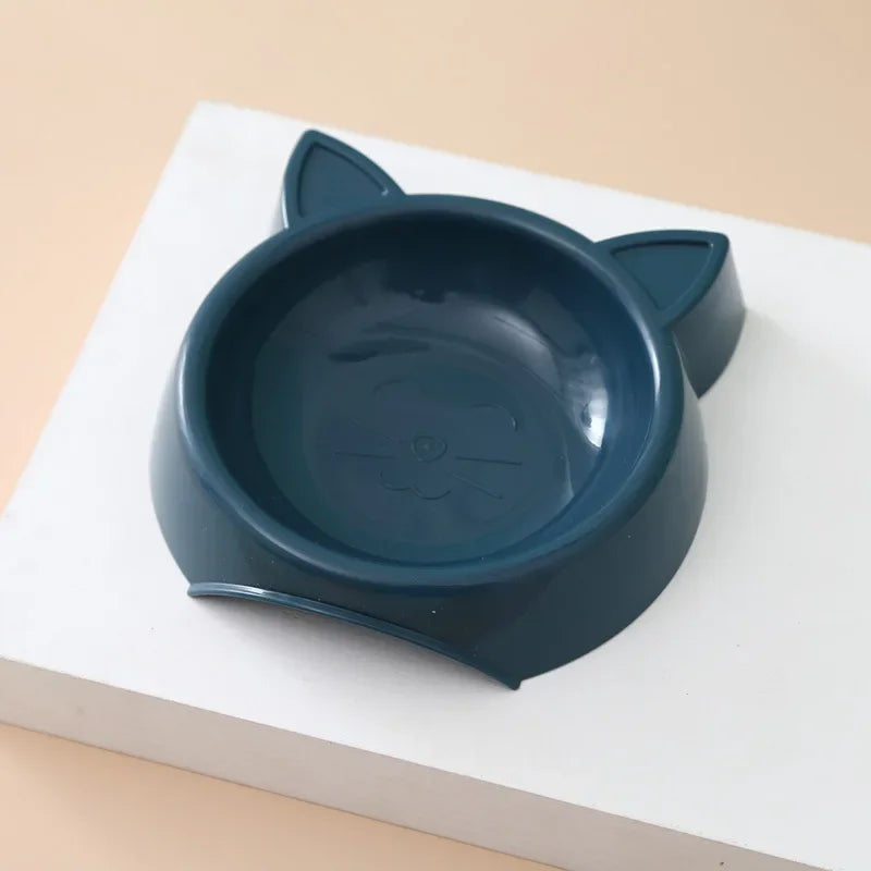 Cat-Shaped Pet Bowl Non-Slip Easy to Clean