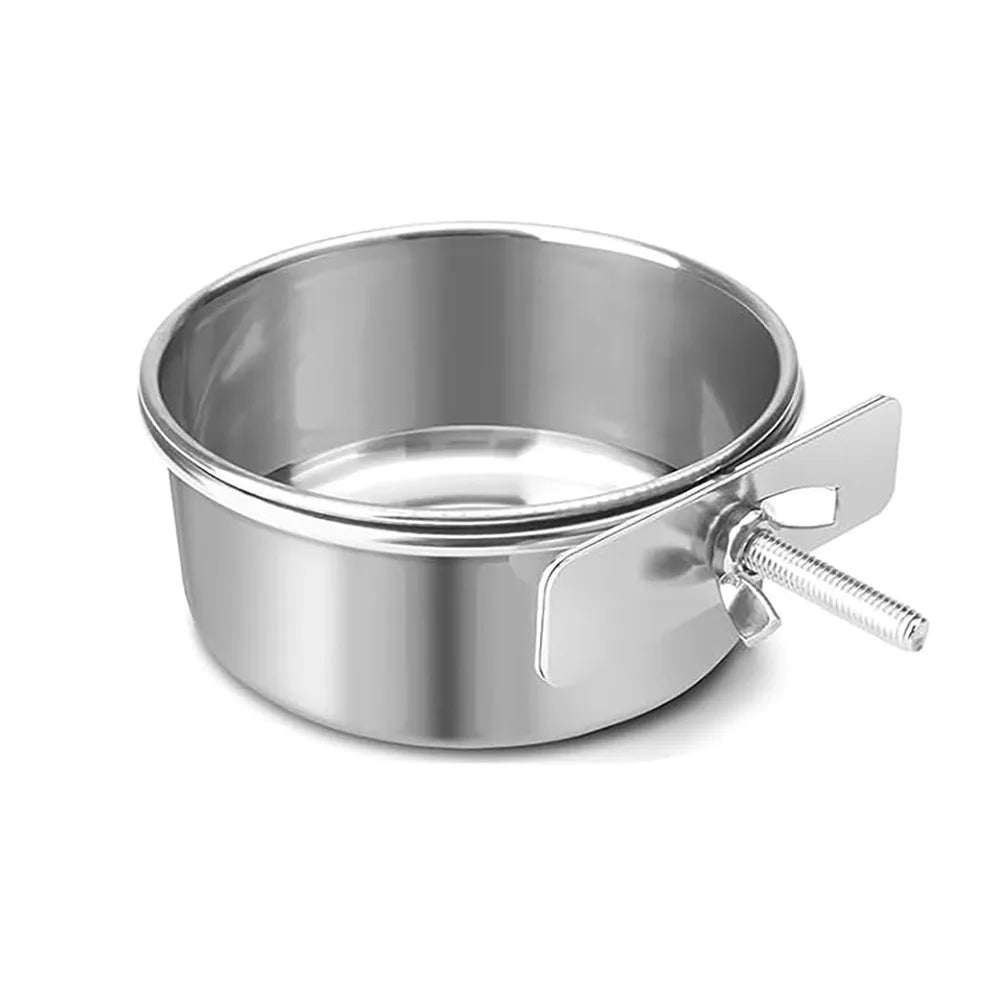 Wall Screw Stainless Steel Pet Bowl Hanging