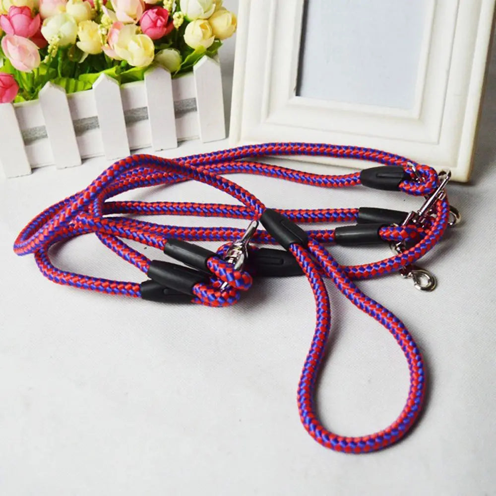 Triple Durable 3 Way Safety Rope Pet Leashes with Comfort Handle
