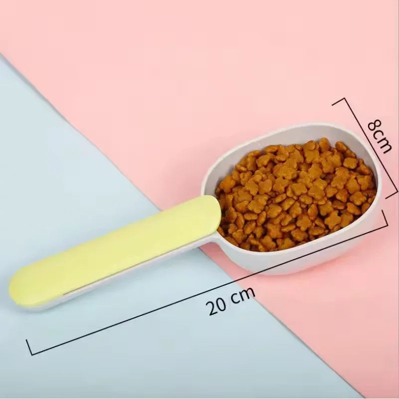 Pet Food Scoop With Food Bag Clip Multi-Purpose