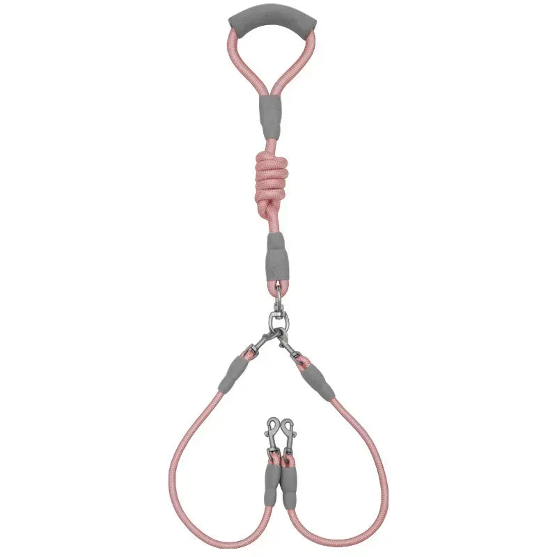 Double Dog Leash with Comfort Handle and Durable Strength