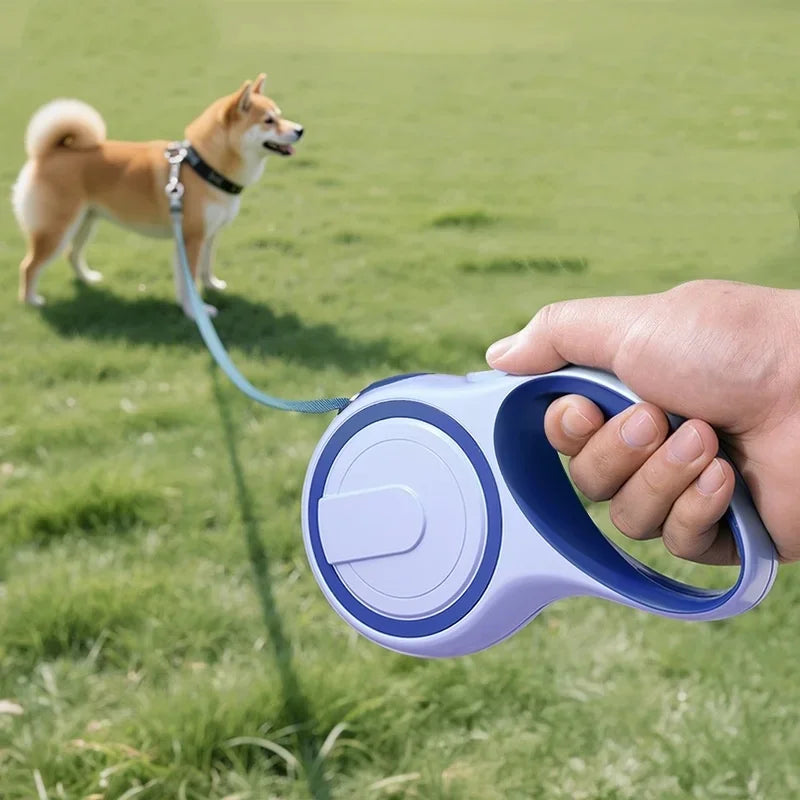 5M Retractable Heavy Duty Large Dog Leash with Button Brake Lock
