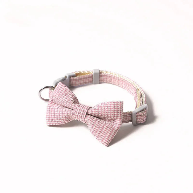 Adjustable Cat Collar with Bow Tie