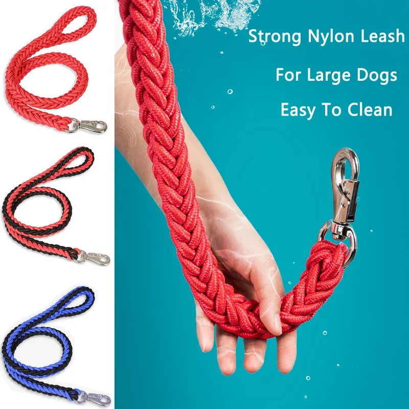 Heavy Duty Large Dog Durable Leash Durable Nylon Braided