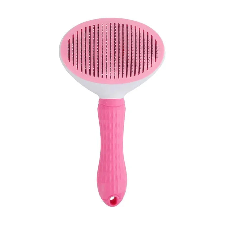 Self Cleaning Pet Grooming Massage Brush for Hair Removal