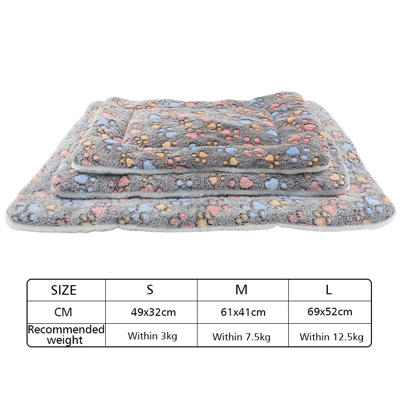 Flannel Thickened Pet Bed with Body Heat Warmth Insulation