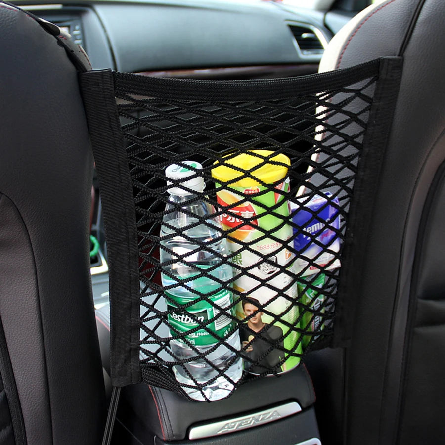 Pet Car Barrier Safety Mesh with Storage Bag