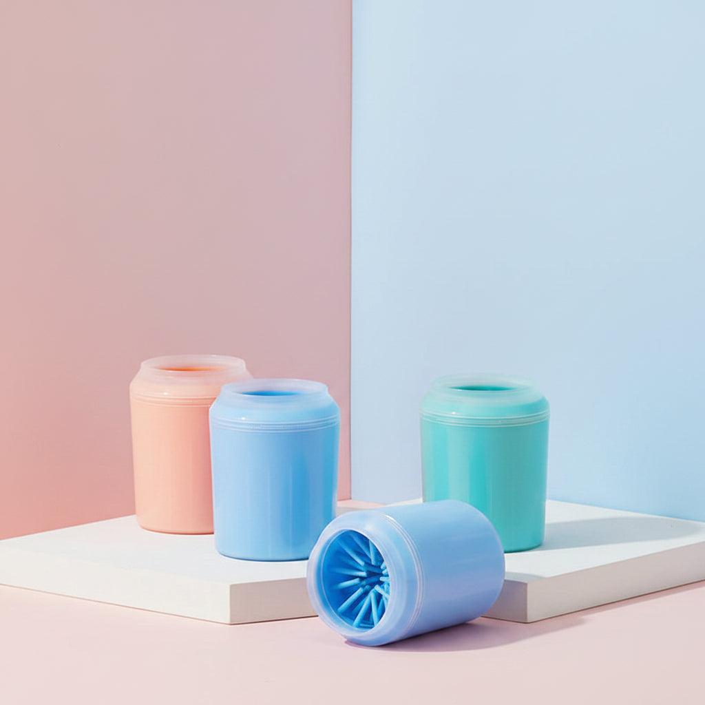 Dog Paw Cleaner Cup Silicone Comb Washer