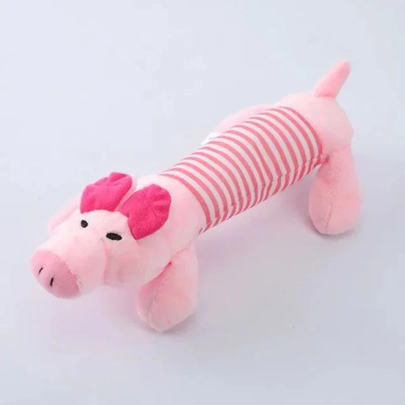 Durable Plush Chew Dog Squeak Toy for Teeth Heath