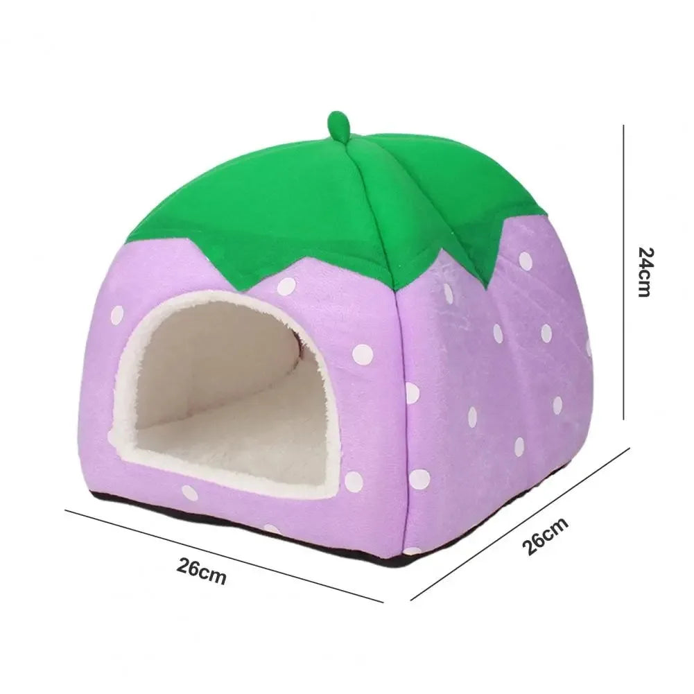 Berry House Cat Bed Warm Insulation and Cushion