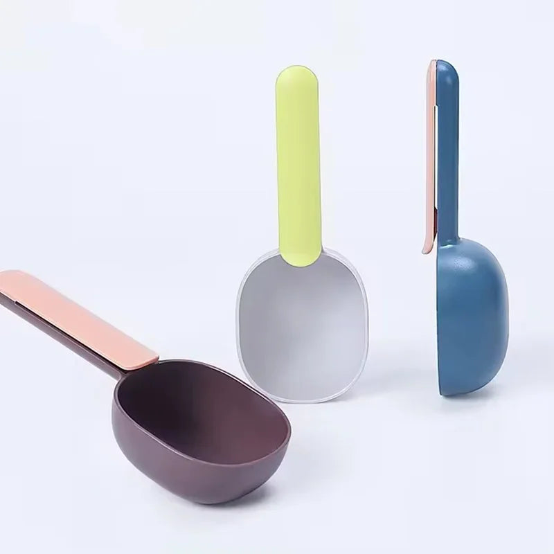 Pet Food Scoop With Food Bag Clip Multi-Purpose