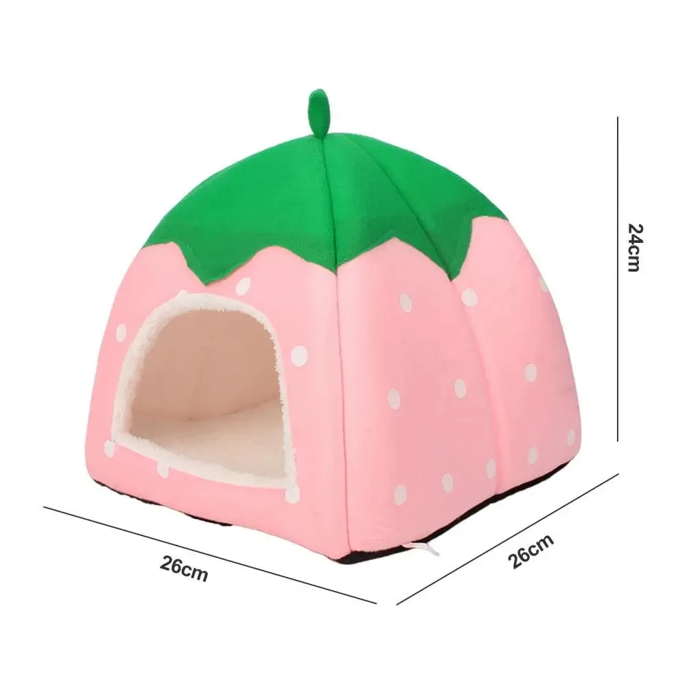 Berry House Cat Bed Warm Insulation and Cushion