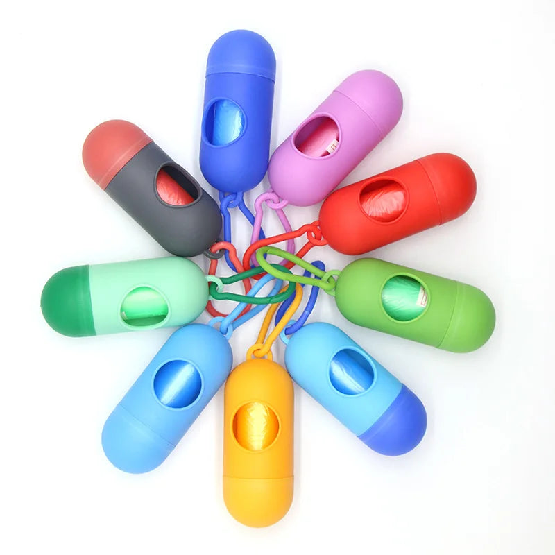 Pet Poop Bag Holder Portable Waste Bag Dispenser