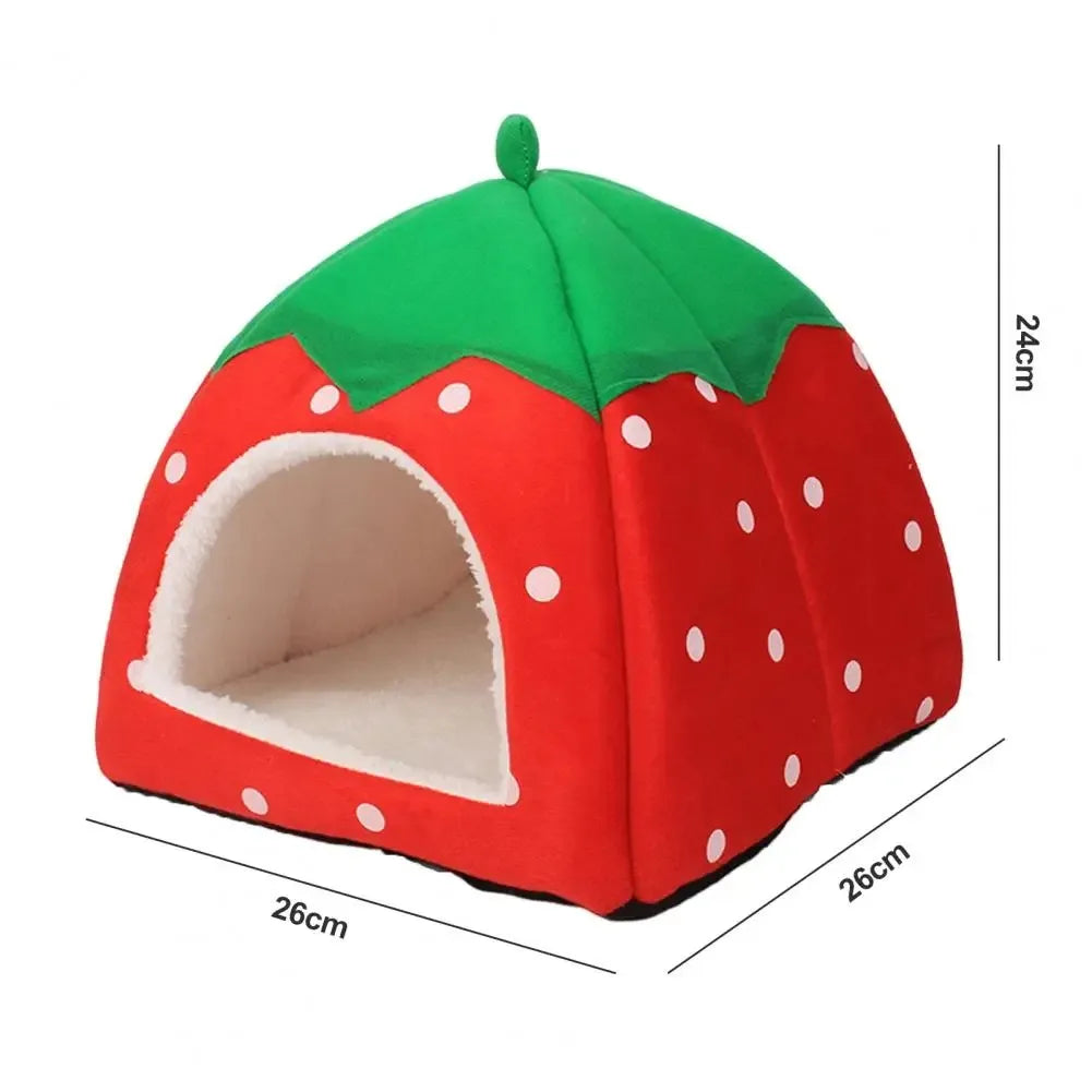 Berry House Cat Bed Warm Insulation and Cushion