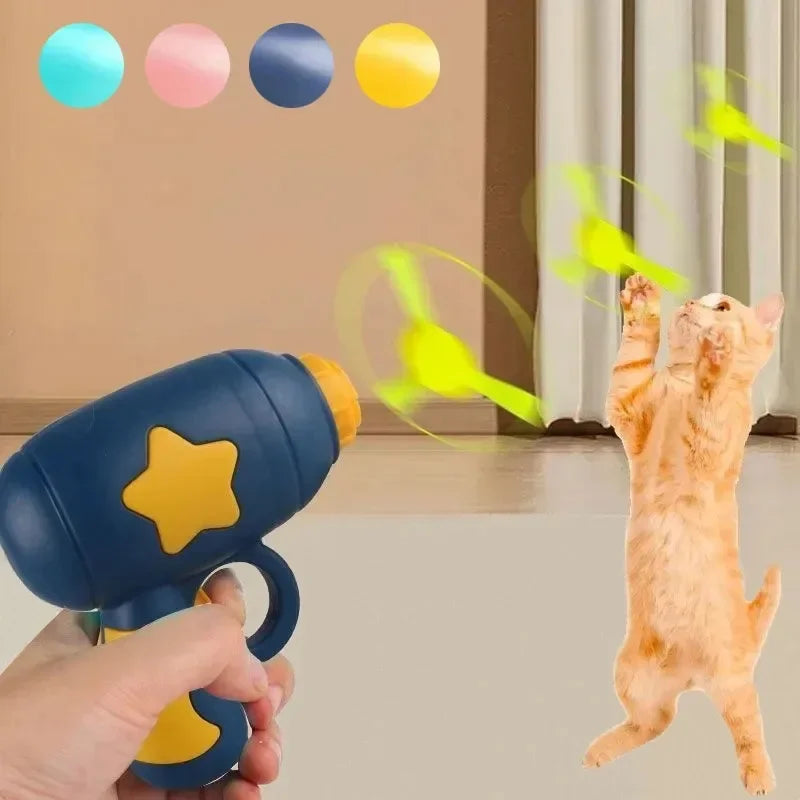 Interactive Flying Disc Cat Chase Toy
