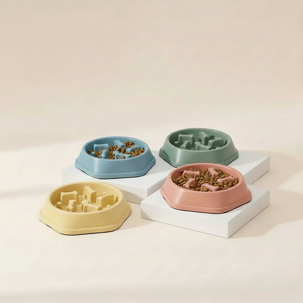 Slow Feeder Dog Bowl Choke Prevention