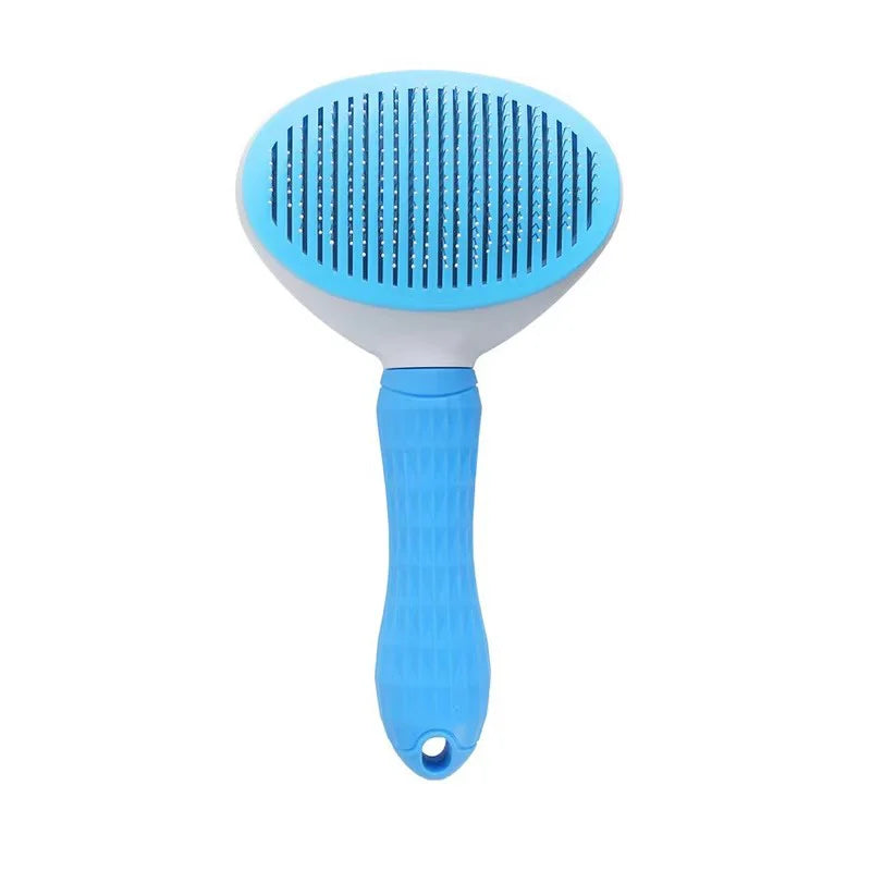 Self Cleaning Pet Grooming Massage Brush for Hair Removal