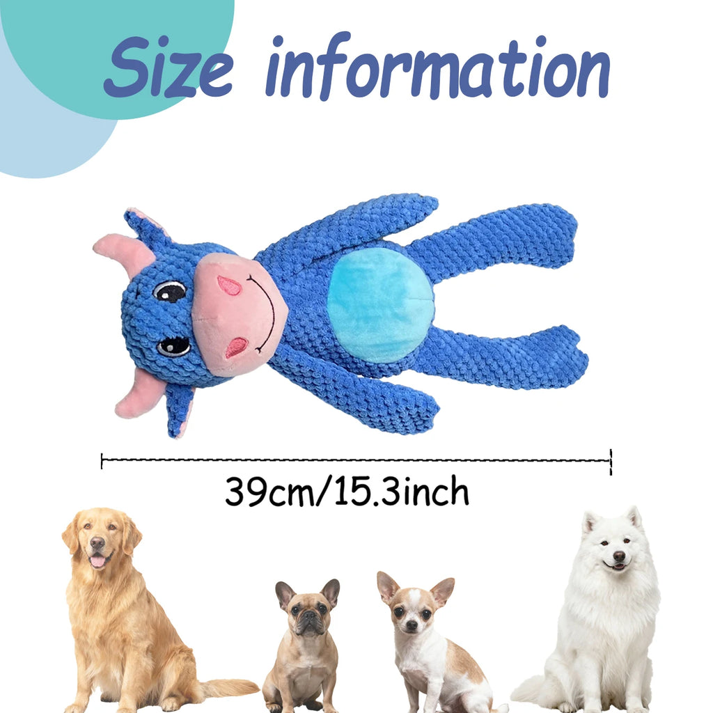 Durable Cow Plush Toy for Pets